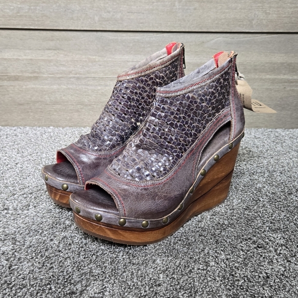 Bed Stu Odette Platform Wedge Sandal NEW size 8 - Picture 2 of 10